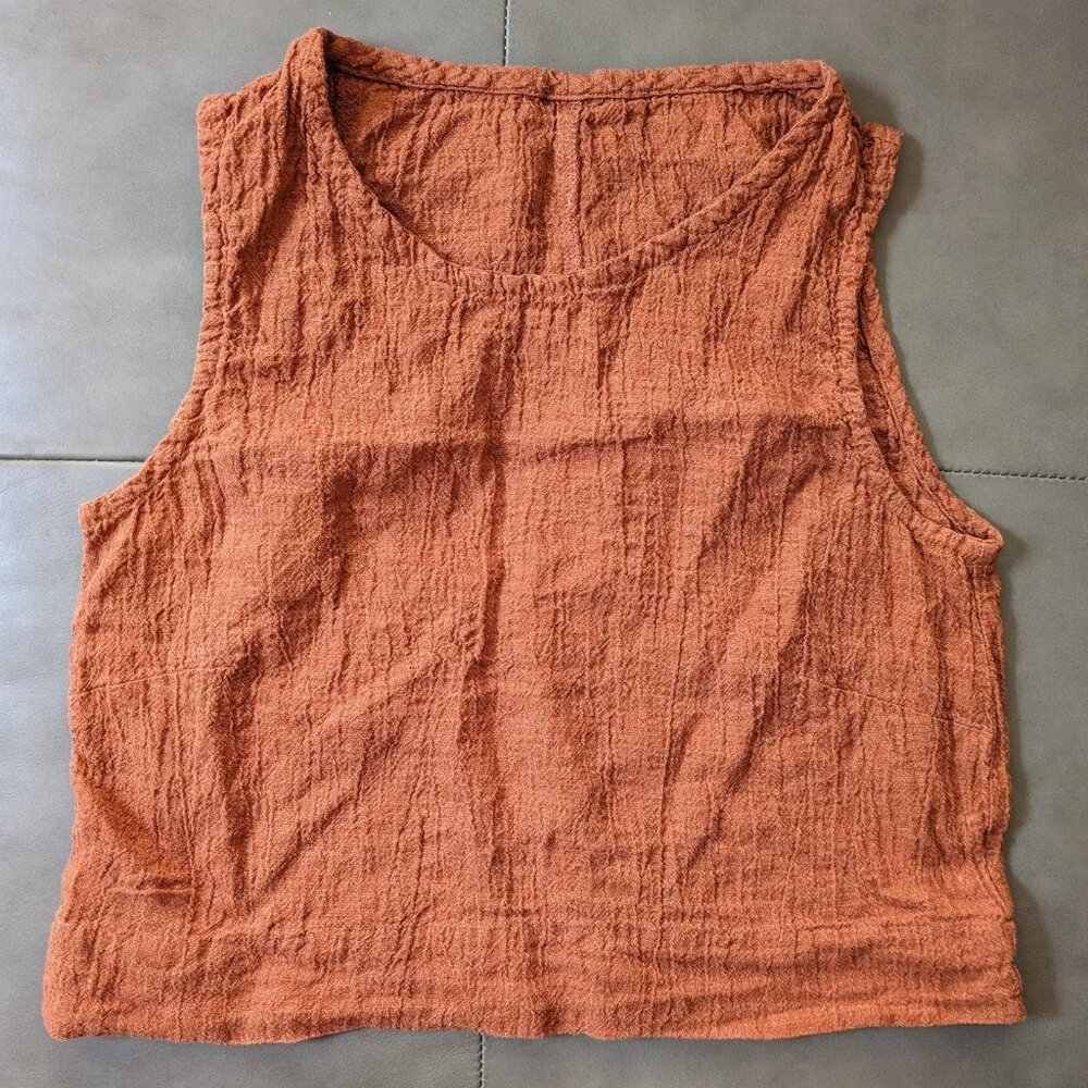 Elizabeth Suzann Petra Crop Terra Linen Gauze - Picture 6 of 10